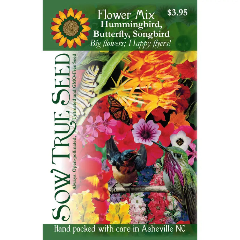 Flower Seed Mix - Hummingbird, Butterfly, Songbird