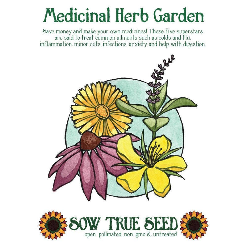 Medicinal Herb Garden Collection Gift Tin