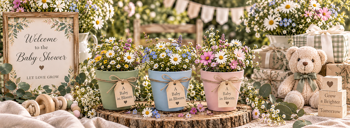 Baby in Bloom Baby Shower Favors