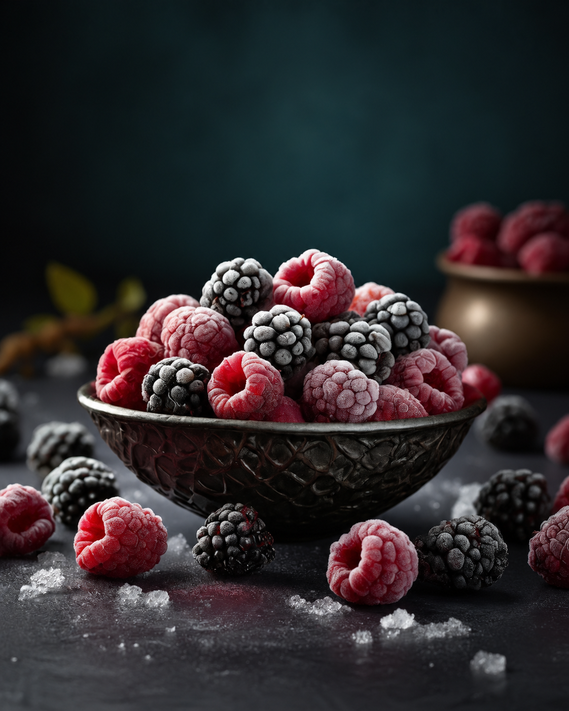 A bowl of ripe berries