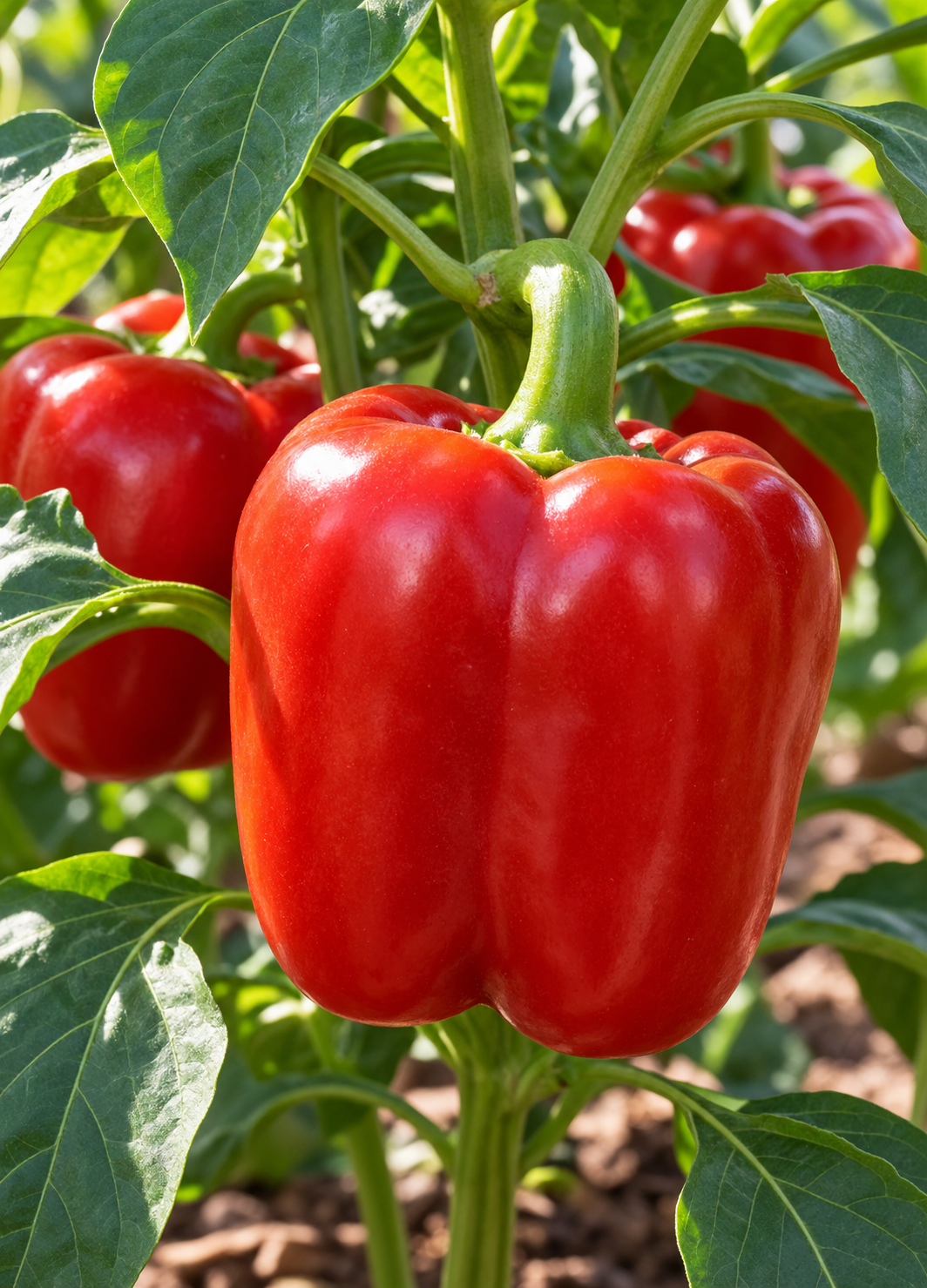 Big Red sweet peppers