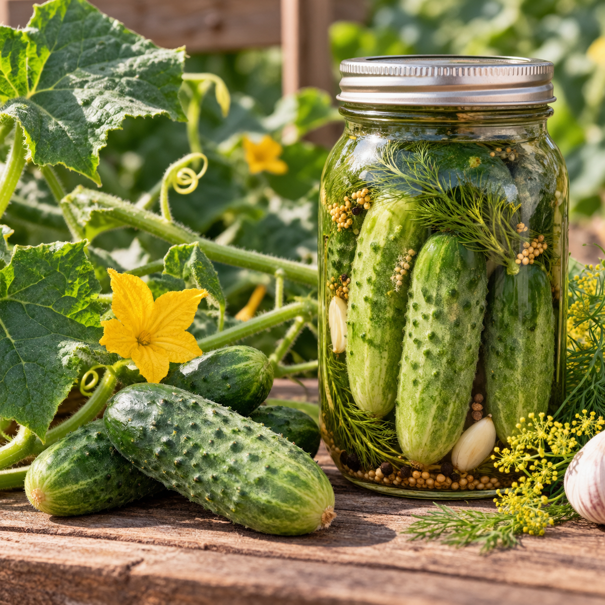 Boston pickling cucumbers