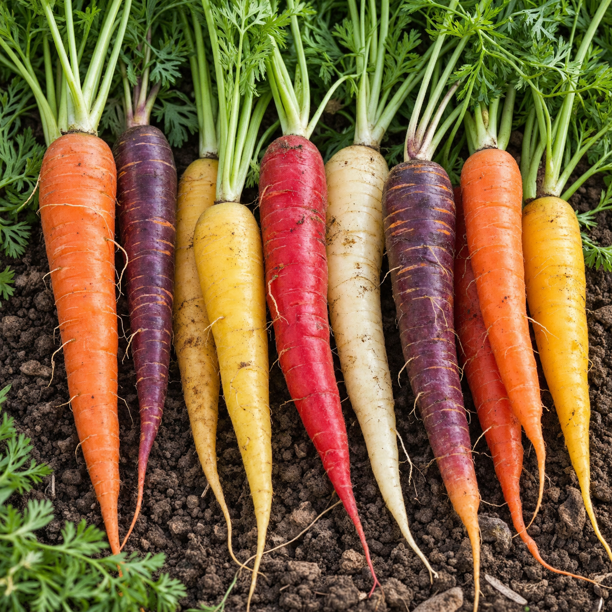 Rainbow blend carrots